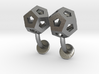 Dodecahedron Cufflinks 3d printed 