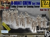 1/72 German U-Boot Crew Set204 3d printed 