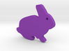 Rabbit Silhouette Keychain 3d printed 
