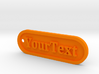 Custom Text Tag Keychain II 3d printed 