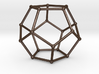 Thin Dodecahedron with spheres 3d printed 