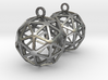 Pentakis Dodecahedron Earrings 3d printed 