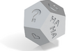 dodecahedron fortune telling dice 3d printed 