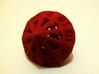 18 Sided Die - Large 3d printed 18 Sided Die in red strong & flexible - view 1