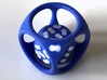 DIY Bicolor D14 as a D6/D7 Dual Dice 3d printed with pegs cut off to reveal white pips