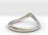 Textured Curved Chevron wedding band size 6.5 3d printed 