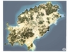 Ibiza Map, Spain 3d printed 