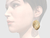 Radiolarian earrings 3d printed 