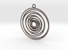 Whirlpool earrings 3d printed 