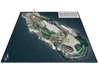 Alcatraz Island Map: 8"x10" 3d printed 