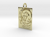 Mother Mary and Infant Christ Abstract Pendant 3d printed 