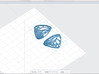 Butterfly Earrings (S)  3d printed Screenshot  in PreForm