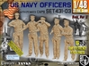 1/48 USN Officers Set431-03 3d printed 
