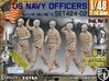 1/48 USN Officers Set424-02 3d printed 