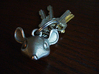 Mouse-head keychain 3d printed Mouse head key chain in stainless steel