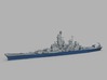 1/2000 USS Iowa 1943 3d printed Computer software render.The actual model is not full color.