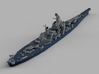 1/1800 USS Iowa 1943 3d printed Computer software render.The actual model is not full color.