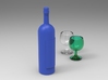 Wine Bottle 1:6 scale 3d printed 