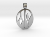 Flower yin yang [pendant] 3d printed 