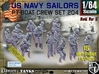 1/64 USN PT Crew set 204 3d printed 