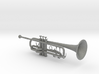 1/3rd Scale B Flat Trumpet 3d printed 