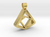 Square and Triangle illusion [pendant] 3d printed 