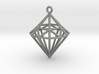 Wireframe Diamond Pendant 3d printed 