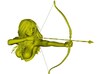 1/24 scale Amazon princess archer bust 3d printed 