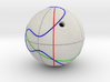 Elliptic Curve Addition on Sphere (1 component) 3d printed 