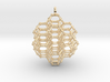 7 sided honeycomb cluster pendant 3d printed 