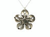 Goldstone Transgender Flower Necklace 3d printed 