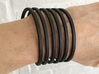 Banded Wrap Bracelet 3d printed Black Banded Bangle