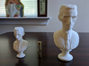 Nikola Tesla Bust Large 3d printed 80 mm (3.1 in) on Left, 132 mm (5.2 in) on Right: See link below.
