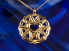 Bethlehem Heart Star Pendant Jewelry 3d printed Love Star in  Gold 