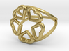 Hearts Hidden Pentacle Ring 3d printed 