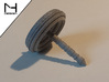 Spinning Top / Tol Low Gravity 3d printed Polished Alumide