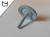 Spinning Top / Tol Lightweight 3d printed Polished Alumide