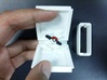 Ultra Slim Ring Box with Spinning Ring Feature 3d printed Ring will spin up to 45 degrees as the ring box is opened.