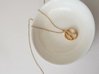 You and Me Necklace  3d printed 14k plated Gold