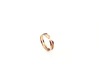 Loop Ring 3d printed 14k plated Gold  xs