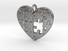 Puzzled Heart Pendant 3d printed 