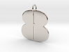 Numerical Digit Eight Pendant 3d printed 