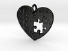 Puzzled Heart Pendant 3d printed 