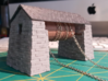 Slate Incline Winding House Roof - OO9 Scale 3d printed Completed Model