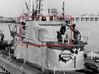 1/48 Balao class Submarine Fairwater Shield 3d printed 