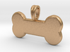 14K Gold Dog Bone Pendant 3d printed 