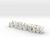 3dWordFlip: alejandro/carmen 3d printed 