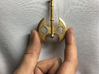 Queen of Hearts Axe Pendant 3d printed Hand for Scale