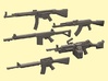 1/18 weapons set 3d printed 
