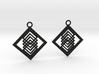 Geometrical earrings no.14 3d printed 
